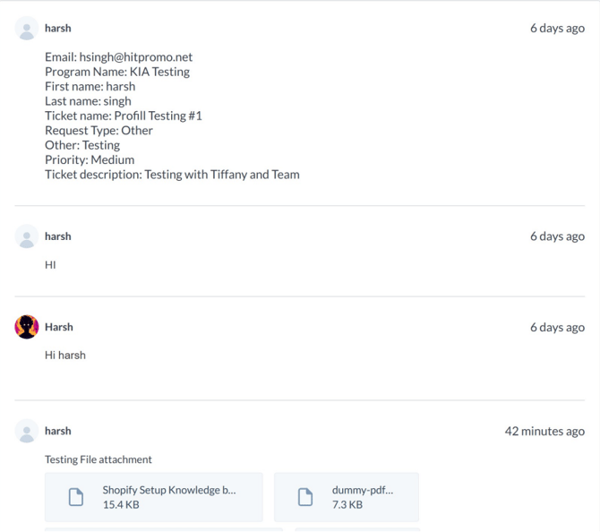 Post Ticket Creation